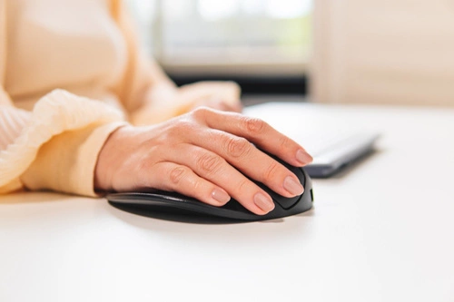 Bezdrátové připojení myš Bakker Elkuizen HandshoeMouse Wireless BNEP210LW