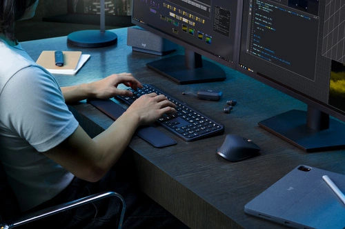 Klávesnice Bezdrátové připojení Logitech Klíče MX S QWERTY