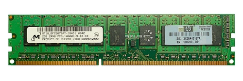 Paměť RAM 1x 2GB Micron ECC UNBUFFERED DDR3 2Rx8 1333MHz PC3-10600 UDIMM | MT18JSF25672AY