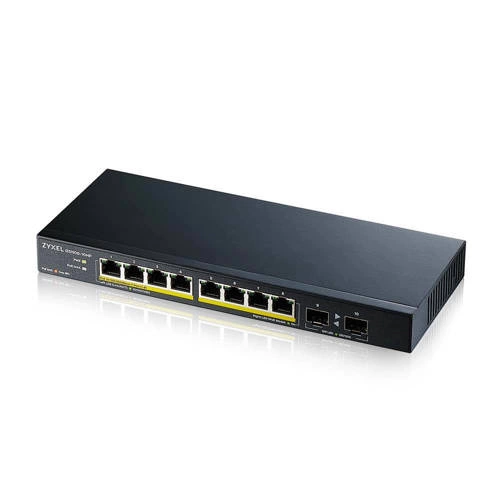 Přepínač Zyxel GS1100-10HP-EU0102F 10x 1Gb 2x SFP 130 W PoE+