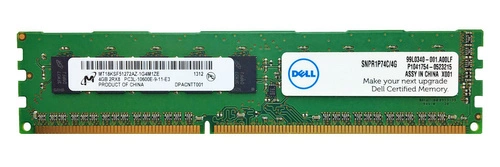 Paměť RAM 1x 4GB Micron ECC UNBUFFERED DDR3 1600MHz PC3-10600 UDIMM | MT18KSF51272AZ-1G4