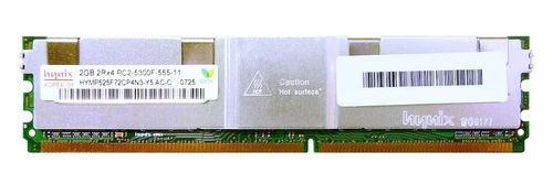Paměť RAM 1x 2GB Hynix ECC FULLY BUFFERED DDR2 667MHz PC2-5300 FBDIMM | HYMP525F72CP4N3-Y5