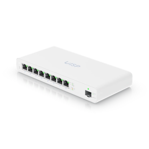 Přepínač Ubiquiti UISP-S 8x 1Gb 1x SFP 110 W Passive PoE