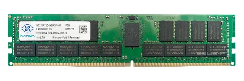 Paměť RAM 1x 32GB Nanya ECC REGISTERED DDR4 2Rx4 2666MHz PC4-21300 RDIMM | NT32GA72D4NBX3P-HR