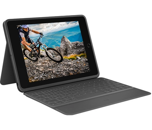 Klávesnice Drátové připojení Logitech Odolné pouzdro Folio QWERTZ