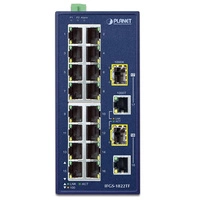 Přepínač Planet IFGS-1822TF 16x 100Mb 2x RJ-45/SFP