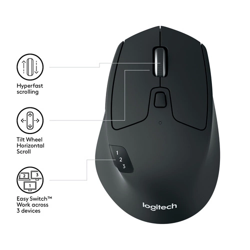 Bezdrátové připojení myš Logitech M720 910-004791