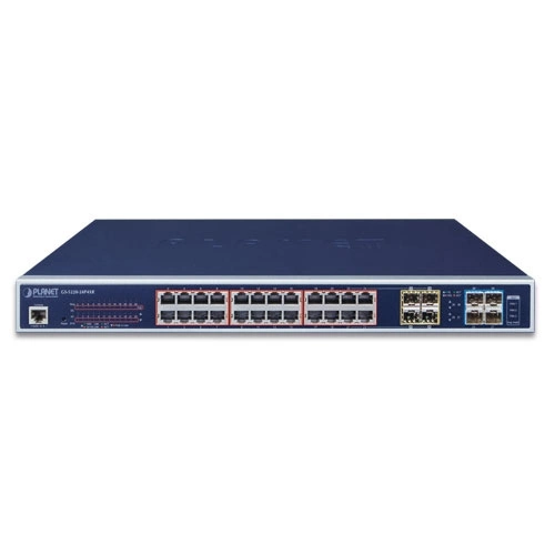 Přepínač Planet GS-5220-24PL4XR 16x 1Gb 4x RJ-45/SFP+ 600 W PoE+