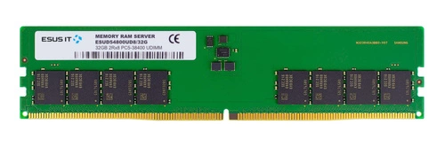 Paměť RAM 1x 32GB ESUS IT NON-ECC UNBUFFERED DDR5 4800MHz PC5-38400 UDIMM | ESUD54800UD8/32G