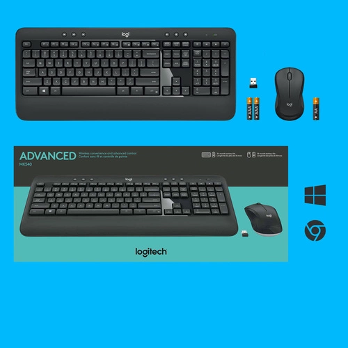 Klávesnice Bezdrátové připojení Logitech Pokročilý MK540 QWERTY