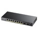 Přepínač Zyxel GS1100-10HP-EU0101F 8x 100Mb 2x SFP 240 W PoE+
