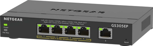 Přepínač Netgear GS305EP-100PES 5x 1Gb 63 W PoE+