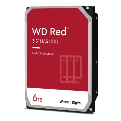 Pevný disk Western Digital RED 3.5'' HDD 6TB 5400RPM SATA 6Gb/s 256MB | WD60EFPX
