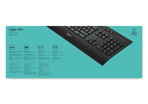 Klávesnice Drátové připojení Logitech K280E Pro f/ Business QWERTY