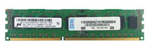 Paměť RAM 1x 2GB ELPIDA ECC REGISTERED DDR3 1333MHz PC3-10600 RDIMM | MT18JSF25672PDZ-1G4