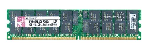 Paměť RAM 1x 4GB Kingston ECC REGISTERED DDR2 4Rx8 667MHz PC2-5300 RDIMM | KVR667D2Q8P5/4G