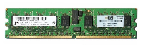 Paměť RAM 1x 2GB Micron ECC REGISTERED DDR2 1Rx4 800MHz PC2-6400 RDIMM | MT18HTF25672PZ-80E