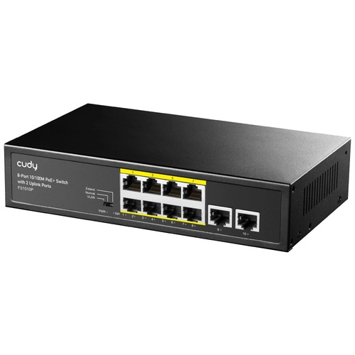 Přepínač Cudy FS1010P 10x 100Mb 120 W PoE+