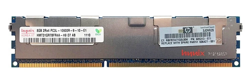 Paměť RAM 1x 8GB Hynix ECC REGISTERED DDR3 1333MHz PC3-10600 RDIMM | HMT31GR7BFR4A-H9