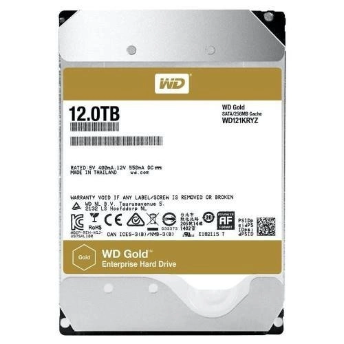 Pevný disk Western Digital GOLD 3.5'' HDD 12TB 7200RPM SATA 6Gb/s 256MB | WD121KRYZ