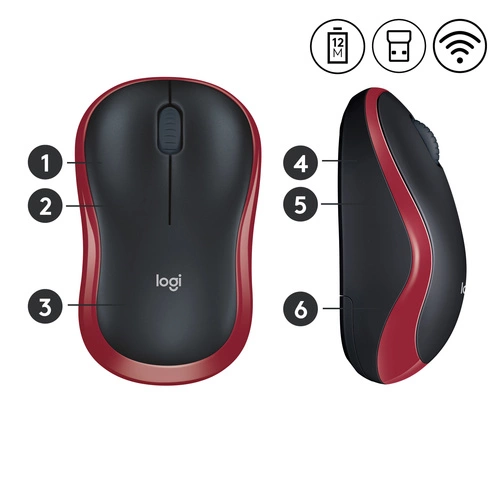 Bezdrátové připojení myš Logitech M185 910-002240