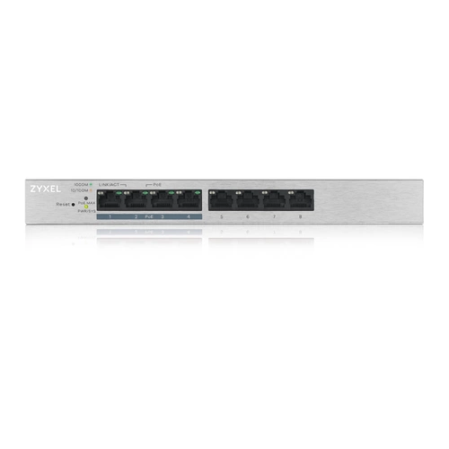 Přepínač Zyxel GS1200-8HPV2-EU0101F 8x 1Gb 60W PoE+