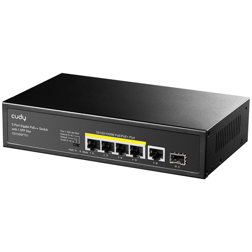 Přepínač Cudy GS1005PTS1 5x 1Gb 120 W PoE+