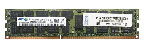 Paměť RAM 1x 4GB Samsung ECC REGISTERED DDR3 1333MHz PC3-10600 RDIMM | M393B5170FH0-CH9