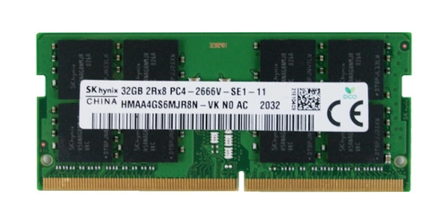 Paměť RAM 1x 32GB Hynix SO-DIMM DDR4 2666MHz PC4-21300 | HMAA4GS6MJR8N-VK