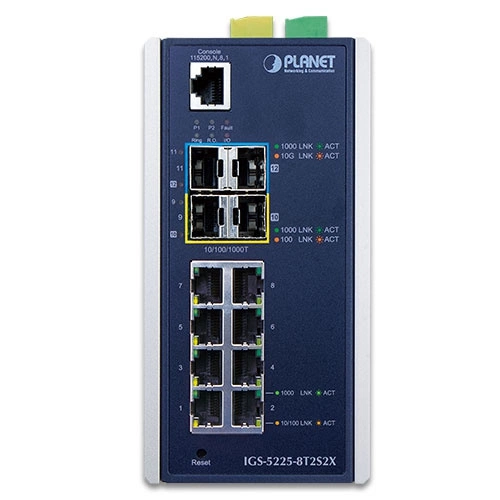 Přepínač Planet IGS-5225-8T2S2X 8x 1Gb 2x SFP | 2x SFP+