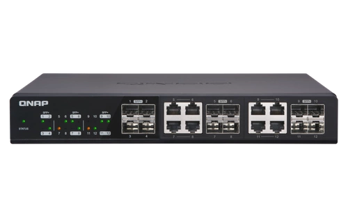 Přepínač QNAP QSW-1208-8C 4x 2.5Gb 4x SFP+ 8x RJ-45/SFP+