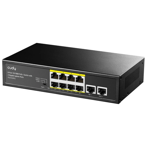 Přepínač Cudy FS1010P 10x 100Mb 120 W PoE+