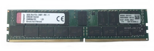 Paměť RAM 1x 32GB Kingston ECC REGISTERED DDR4 2Rx4 2400MHz PC4-19200 RDIMM | KVR24R17D4/32I