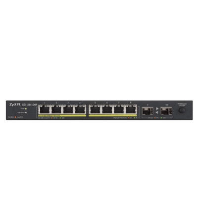 Přepínač Zyxel GS1100-10HP-EU0101F 8x 100Mb 2x SFP 240 W PoE+