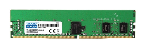 Paměť RAM 1x 8GB GoodRAM ECC REGISTERED DDR4 1Rx8 2666MHz PC4-21300 RDIMM | W-MEM2666R4S88G
