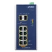 Přepínač Planet IGS-1020PTF-12V 8x 1Gb 2x SFP 240 W PoE+