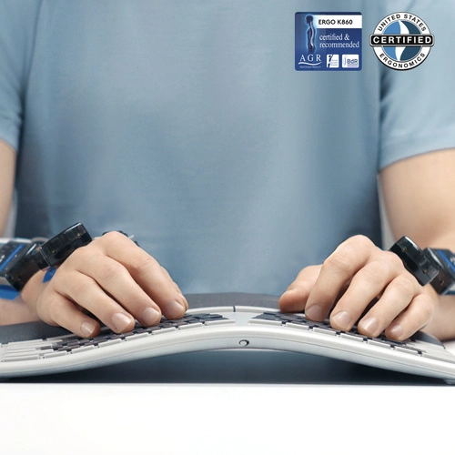 Klávesnice Bezdrátové připojení Logitech Ergo K860 QWERTY (USA)