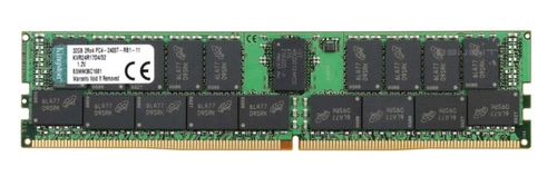 Paměť RAM 1x 16GB Kingston ECC REGISTERED DDR4 2400MHz PC4-19200 RDIMM | KVR24R17D4/16