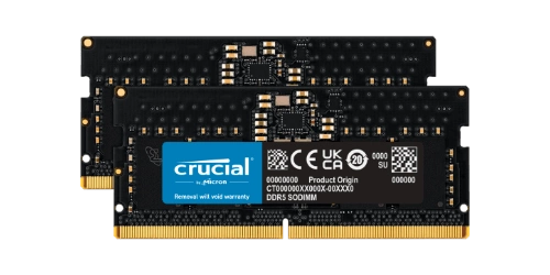 Paměť RAM 2 x 8GB Crucial SO-DIMM DDR5 4800MHz PC5-38400 | CT2K8G48C40S5