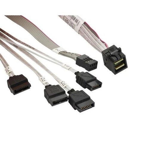Supermicro Kabel Mini SAS HD to 4x SATA 50/50cm | CBL-SAST-0616