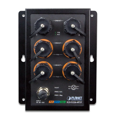 Přepínač Planet IGS-5226-4P2T 6x 1Gb 144 W PoE+