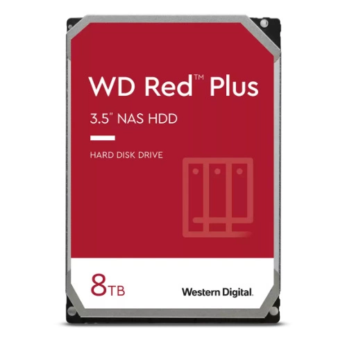 Pevný disk Western Digital  RED PLUS 3.5'' HDD 8TB 5400RPM SATA 6Gb/s 256MB | WD80EFZZ