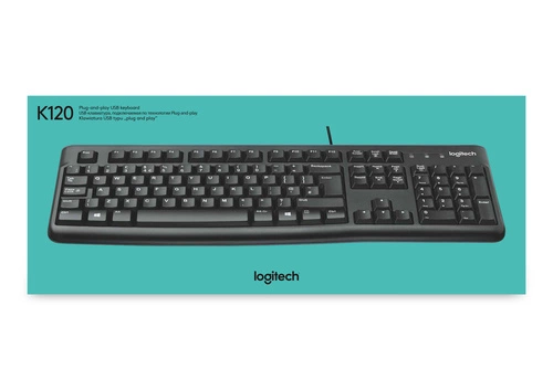 Klávesnice Drátové připojení Logitech Klávesnice K120 pro firmy QWERTY