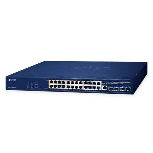 Síťový přepínač Planet GS-4210-16UP8T4X 24x 1Gb 4x SFP+ 420 W PoE++