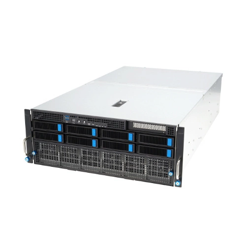 Serverová platforma ASUS 4U ESC8000A-E12-SKU1/10G/3kW(2+2)/3PCIe 90SF02H1-M000K0 AMD x 2 DDR5 x 24 9 x 2.5" SATA PSU 2+2