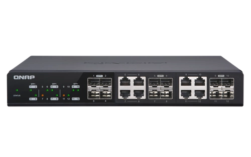 Přepínač QNAP QSW-M1208-8C 1x 1Gb 4x SFP+ 8x RJ-45/SFP+