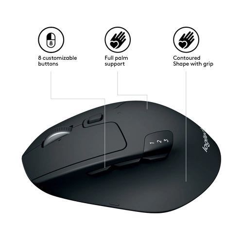 Bezdrátové připojení myš Logitech M720 910-004791