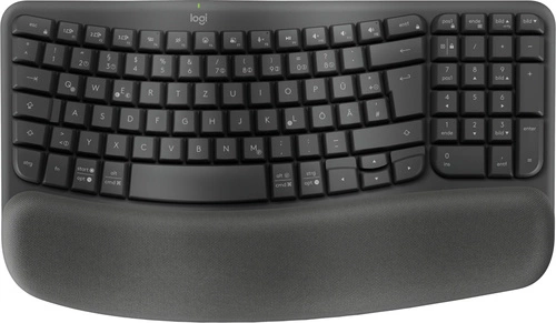 Klávesnice Bezdrátové připojení Logitech Klíče Wave pro firmy QWERTZ