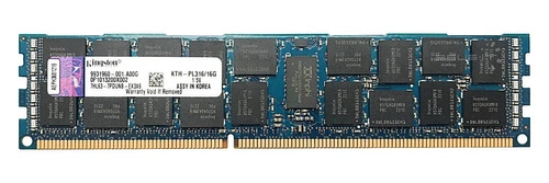 Paměť RAM 1x 16GB Kingston ECC REGISTERED DDR3 2Rx4 1600MHz PC3-12800 RDIMM | KTH-PL316/16G
