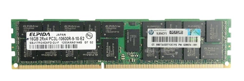 Paměť RAM 1x 16GB ELPIDA ECC REGISTERED DDR3 1333MHz PC3-10600 RDIMM | EBJ17RG4EAFD-DJ-F